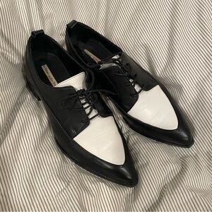 & Other Stories Black and White Oxfords